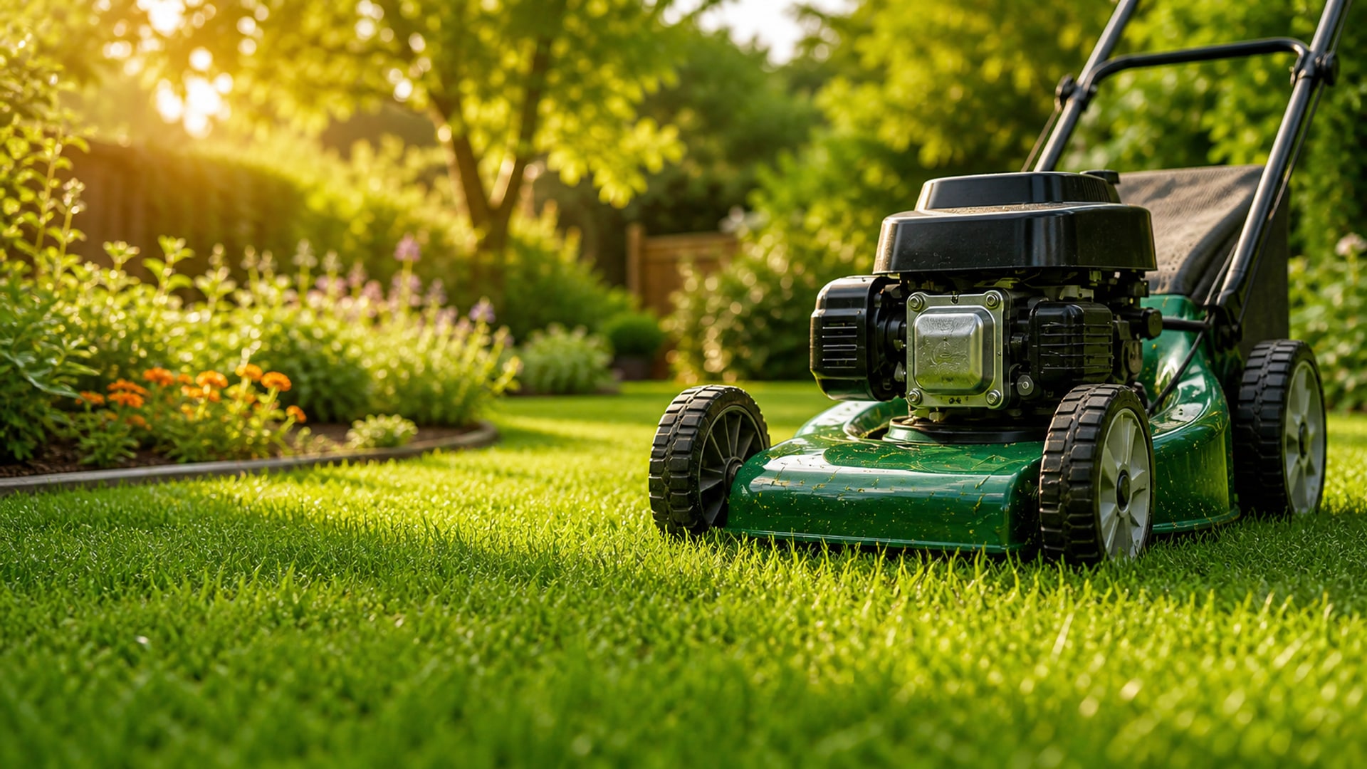 A neatly mown, healthy green lawn maintained by Walter’s Lawn & Gardening Service in Mirrabooka